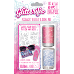 Игровой набор для юного дизайнера Glitterific Поп-звезда блёстки в ассортименте, наклейки GLT01000/UA-2