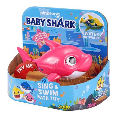 Интерактивная игрушка для ванны Robo Alive Junior Mommy Shark 25282P, Розовый