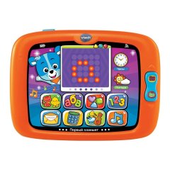 Интерактивная игрушка VTech Первый планшет звуковой на русском 80-151426, Оранжевый