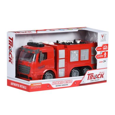 Машинка інерційна Same Toy Truck Пожежна машина зі світлом і звуком 98-618AUt