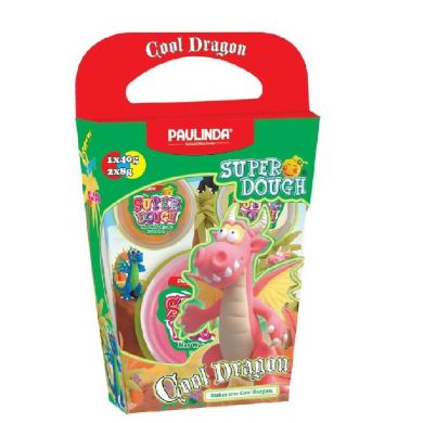 Набор для лепки Paulinda Super Dough Cool Dragon Дракон Розовый PL-081378-15