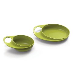 Тарілка для годування Nuvita Easy Eating Глибока і Дрібна 2шт. 18 см NV8461Lime, Салатовий