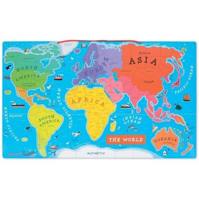 Магнітна карта світу Janod англ.мова J05504