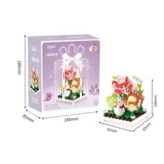 Конструктор XWZB 23021 (36) пластикова колба, в коробці, 10.6, 8.2