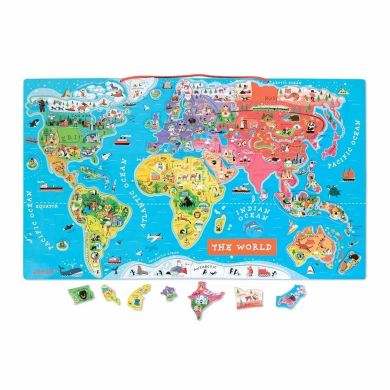 Магнітна карта світу Janod англ.мова J05504
