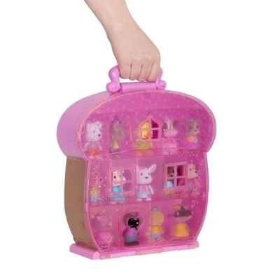 Кейс для фігурок Lil Woodzeez, коричневий з рожевим 63601Z