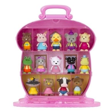 Кейс для фігурок Lil Woodzeez, коричневий з рожевим 63601Z