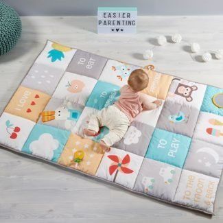 Развивающий большой коврик Taf Toys Мои Увлечения 100х150 см 12175, Голубой