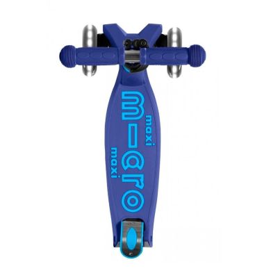 Самокат Micro серії Maxi Deluxe LED Темно-синій (складаний, до 50 кг, триколісний, світло) Micro MMD099