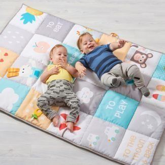 Развивающий большой коврик Taf Toys Мои Увлечения 100х150 см 12175, Голубой