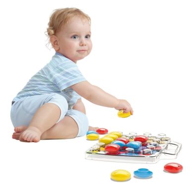 Набір Quercetti для занять Мозаїкою 24 великі фішки + дошка 4400-Q