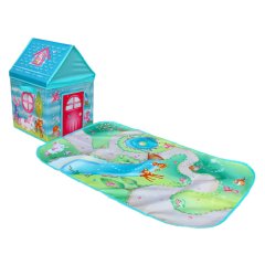 Игровой дом-коробка Pop-it-Up Очарованный Лес с игровым ковриком F2SB16809, Бирюзовый