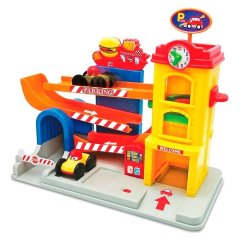 Игровой набор Kiddieland Занимательный гараж со звуковыми эффектами 055707