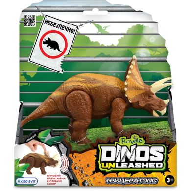 Интерактивная игрушка серии Realistic Трицератопс Dinos Unleashed 31123TR