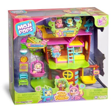 Игровой набор MOJI POPS S1 ДОМ НА ДЕРЕВЬЕ (домик, 2 фигурки, аксессуары) PMPSP112IN20