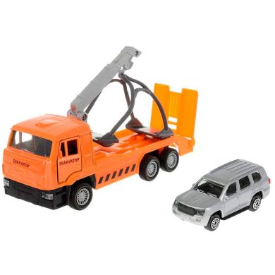 Игровой набор ЭВАКУАТОР (эвакуатор, лиц. машинка в ассорт.) Technopark SB-16-27+(G+L)-WB(CIS)