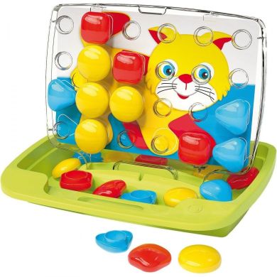 Набір Quercetti для занять Мозаїкою 30 великих фішок + дошка-кейс 4401-Q