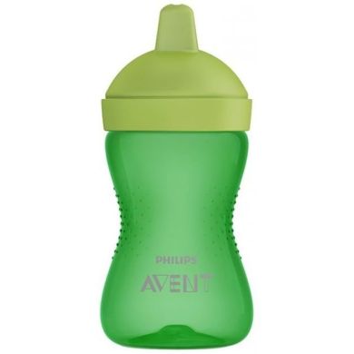Чашка-непроливайка с твердым носиком Avent зеленая, от 18 мес+, 300 мл SCF804/03, Зелёный