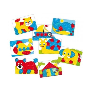 Набір Quercetti для занять Мозаїкою 30 великих фішок + дошка-кейс 4401-Q