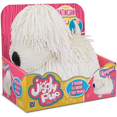 Интерактивная игрушка Jiggly Pup Озорной щенок Белая JP001-WB-W