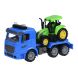 Машинка інерційна Same Toy Truck Тягач з трактором зі світлом і звуком синій 98-613AUt-2