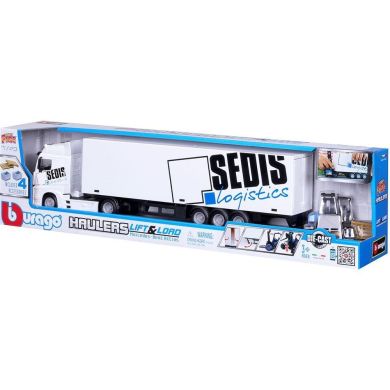 Ігровий набір ФУРА MERCEDES-BENZ ACTROS з навантажувачем (1:43) Bburago 18-31471