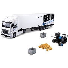 Игровой набор ФУРА MERCEDES-BENZ ACTROS с погрузчиком (1:43) Bburago 18-31471