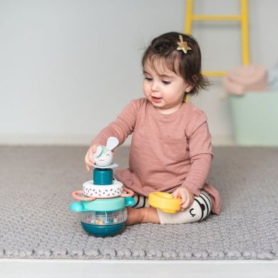 Розвиваюча пірамідка Taf Toys колекція &laquo;Полярне сяйво&raquo; Кролик 12445, Блакитний