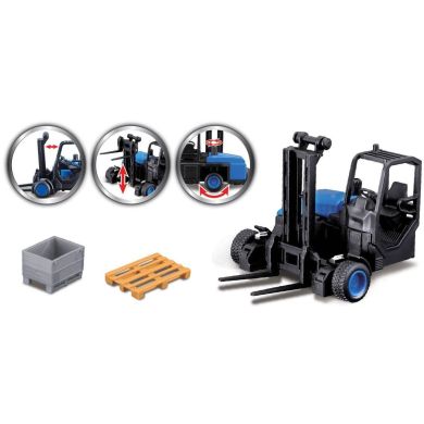 Ігровий набір ФУРА MERCEDES-BENZ ACTROS з навантажувачем (1:43) Bburago 18-31471