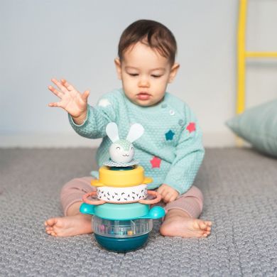 Розвиваюча пірамідка Taf Toys колекція &laquo;Полярне сяйво&raquo; Кролик 12445, Блакитний