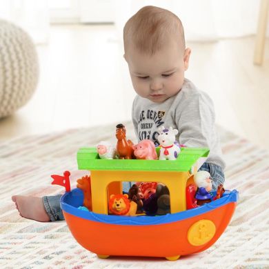 Игровой набор Kiddieland Ноев Ковчег на колесах украинский язык 031881