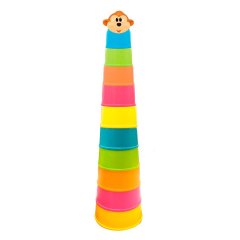 Игровой набор Kiddieland Мартышкина пирамидка 057646, Разноцветный