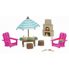 Игровой набор Lil Woodzeez Терраса и камин 6170Z