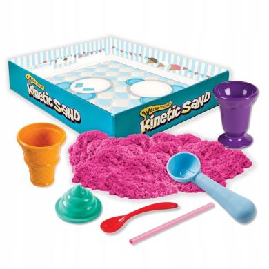 Кінетичний пісок Wacky-tivities Kinetic Sand Ice Cream з формочками Рожевий  71417-1