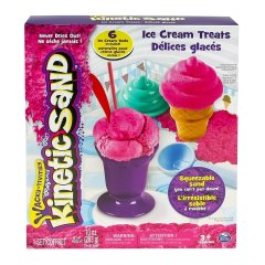 Кинетический песок Wacky-tivities Kinetic Sand Ice Cream с формочками Розовый 71417-1