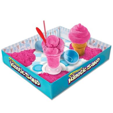 Кінетичний пісок Wacky-tivities Kinetic Sand Ice Cream з формочками Рожевий  71417-1