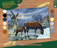 Набор для творчества Sequin Art Painting By Numbers Senior Evening Pasture SA0429