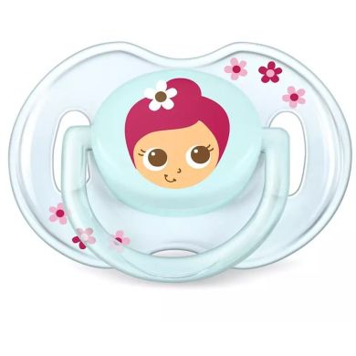 Силиконовая пустышка Philips Avent Classic 0-6 мес. 2 шт. в ассортименте SCF169/43, Разноцветный
