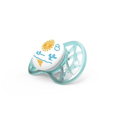 Пустышка симметричная Nuvita Air 0м + 2 шт. для мальчика NV7061Boy, Голубой, 2