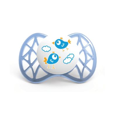 Пустышка симметричная Nuvita Air 0м + 2 шт. для мальчика NV7061Boy, Голубой, 2