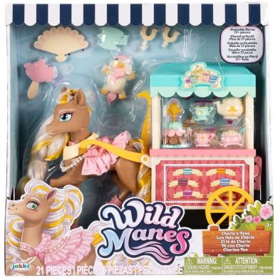 Ігровий набір WILD MANES ЧАЙНІ ПОСИДЕНЬКИ З КОНЯЧКОЮ ЧЕРІ (возик аксес.) Wild Manes 723314