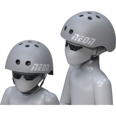 Захисний шолом Neon, розмір M 44–52 см, сірий NA36E9