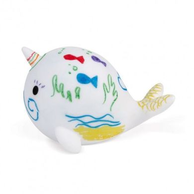 Игрушка для купания Janod Рисование Нарвал J04726