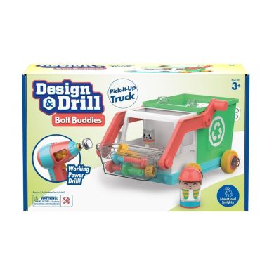 Обучающий игровой набор Educational Insights Закручивай и учись Мусоровоз EI-4185, Разноцветный