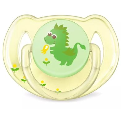 Силиконовая пустышка Philips Avent Classic 6-18 мес. 2 шт. в ассортименте SCF169/44, Разноцветный