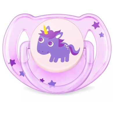 Силиконовая пустышка Philips Avent Classic 6-18 мес. 2 шт. в ассортименте SCF169/44, Разноцветный