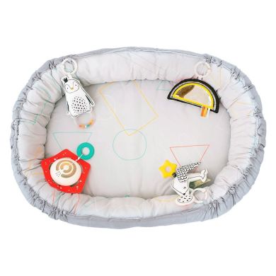 Развивающий музыкальный коврик с дугами коллекции Taf Toys Полярное сияние 4 в 1 Уютное гнездышко 12235, Серый