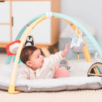 Развивающий музыкальный коврик с дугами коллекции Taf Toys Полярное сияние 4 в 1 Уютное гнездышко 12235, Серый