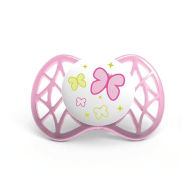 Симетрична силіконова пустушка Nuvita Air 6-12 міс. 2 шт. NV7081Pink, Рожевий, 2
