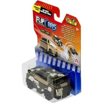Машинка-трансформер Flip Cars 2в1 Командна вантажівка і вантажівка-заправник ВВС EU463875-29